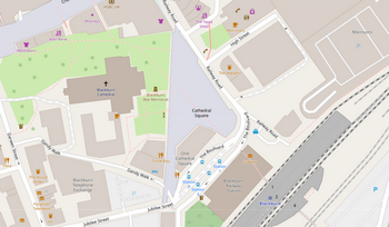 Open Street Map of Railway Road, Blackburn